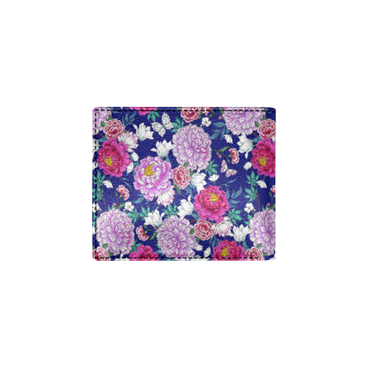 Dahlia Pattern Print Design DH013 Men's ID Card Wallet