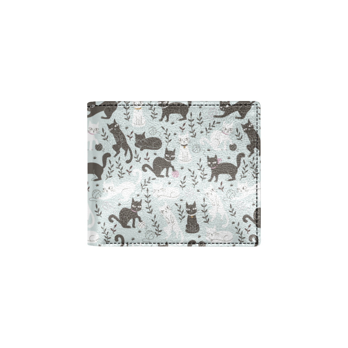 Cat Pattern Print Design 08 Men's ID Card Wallet