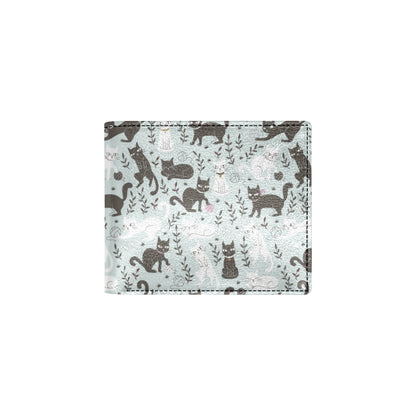 Cat Pattern Print Design 08 Men's ID Card Wallet