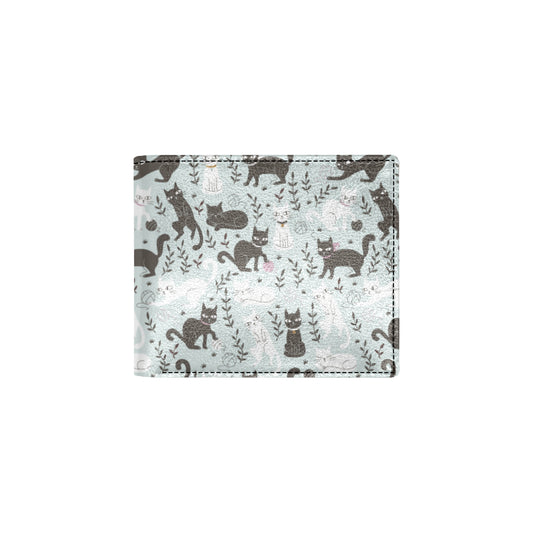 Cat Pattern Print Design 08 Men's ID Card Wallet