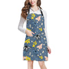 Monarch Butterfly Pattern Print Design 02 Apron with Pocket