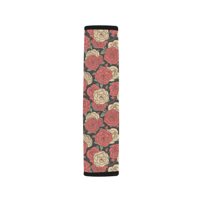 Camellia Pattern Print Design CM01 Car Seat Belt Cover