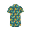 Lovebird Pattern Print Design 02 Men's Short Sleeve Button Up Shirt