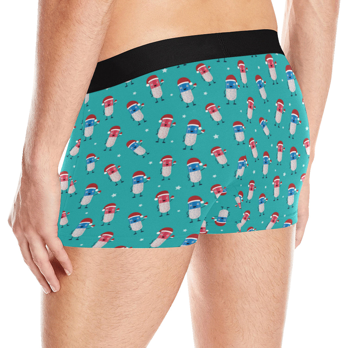 Pill Pattern Print Design A03 Men's Boxer Briefs