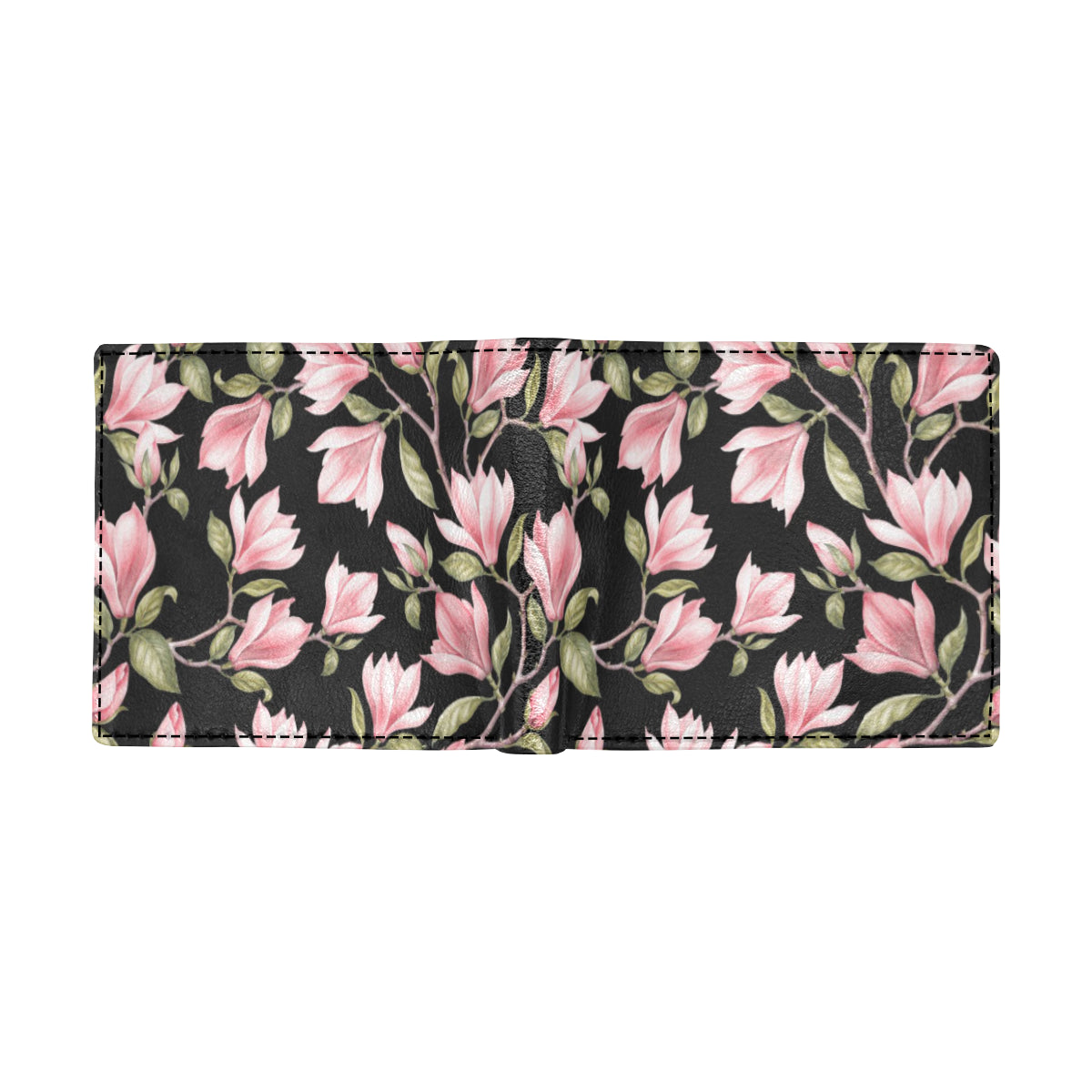 Magnolia Pattern Print Design MAG03 Men's ID Card Wallet