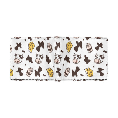 Cow Pattern Print Design 06 Men's ID Card Wallet