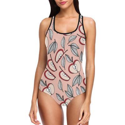 Apple Pattern Print Design AP04 Women Swimsuit