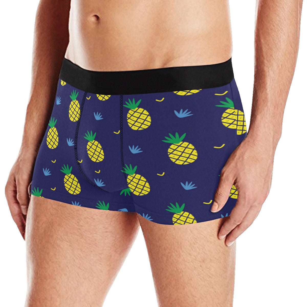 Pineapple Pattern Print Design A01 Men's Boxer Briefs