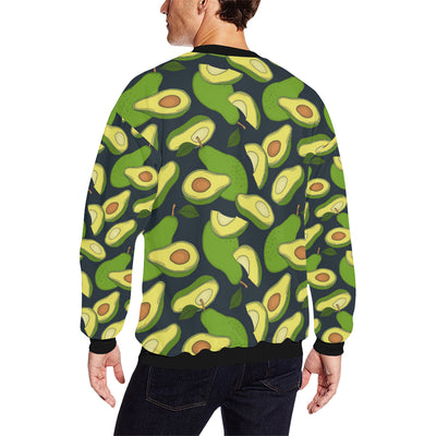 Avocado Pattern Print Design AC013 Men Long Sleeve Sweatshirt