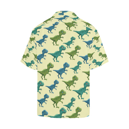 T Rex Pattern Print Design A04 Men's Hawaiian Shirt