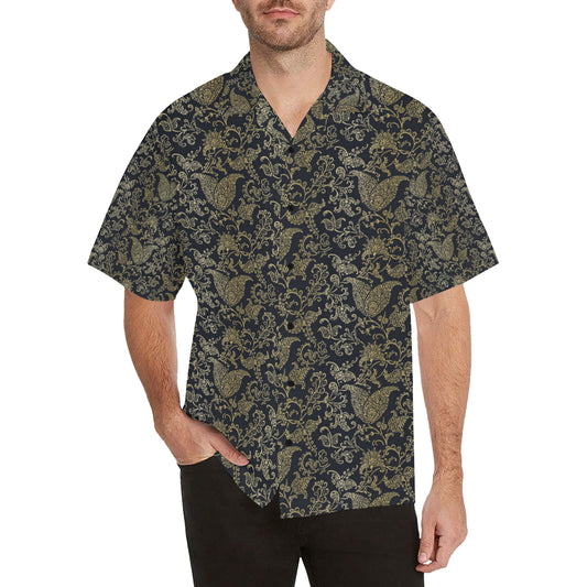 Brocade Pattern Print Design 04 Men's Hawaiian Shirt