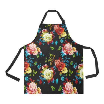 Peony Pattern Print Design PE07 Apron with Pocket