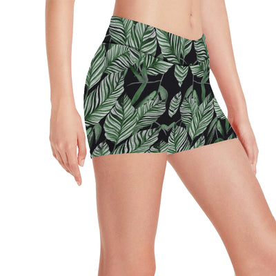 Palm Leaves Pattern Print Design PL09 Yoga Shorts