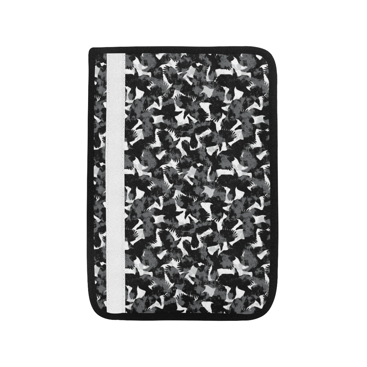 Crow Pattern Print Design 01 Car Seat Belt Cover
