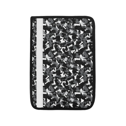 Crow Pattern Print Design 01 Car Seat Belt Cover