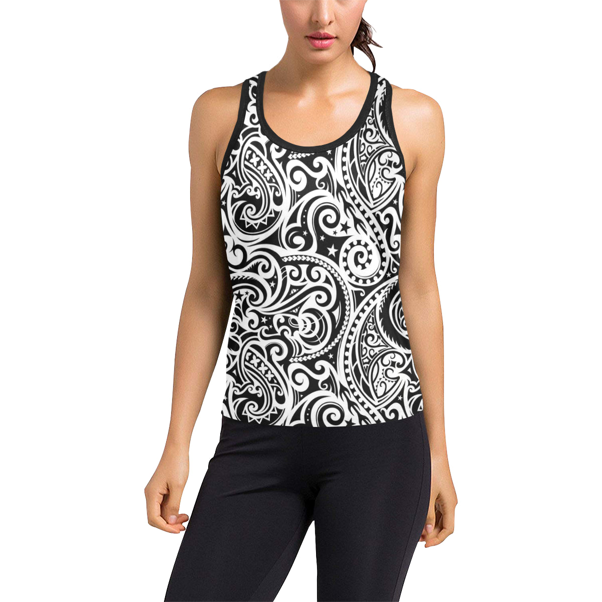 Polynesian Traditional Tribal Women's Racerback Tank Top