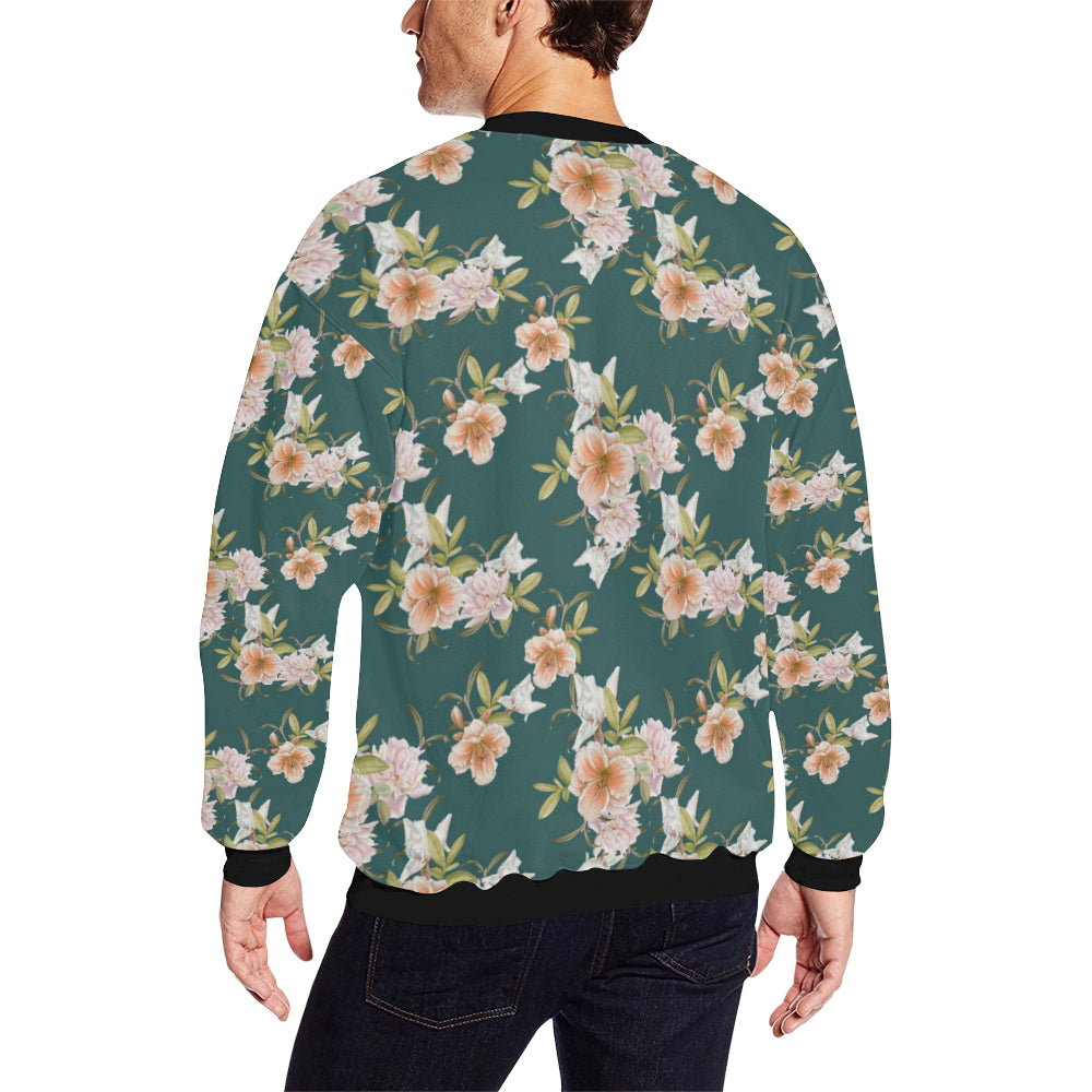 Iris Pattern Print Design IR01 Men Long Sleeve Sweatshirt