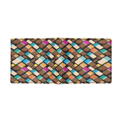 Chocolate Pattern Print Design 02 Men's ID Card Wallet
