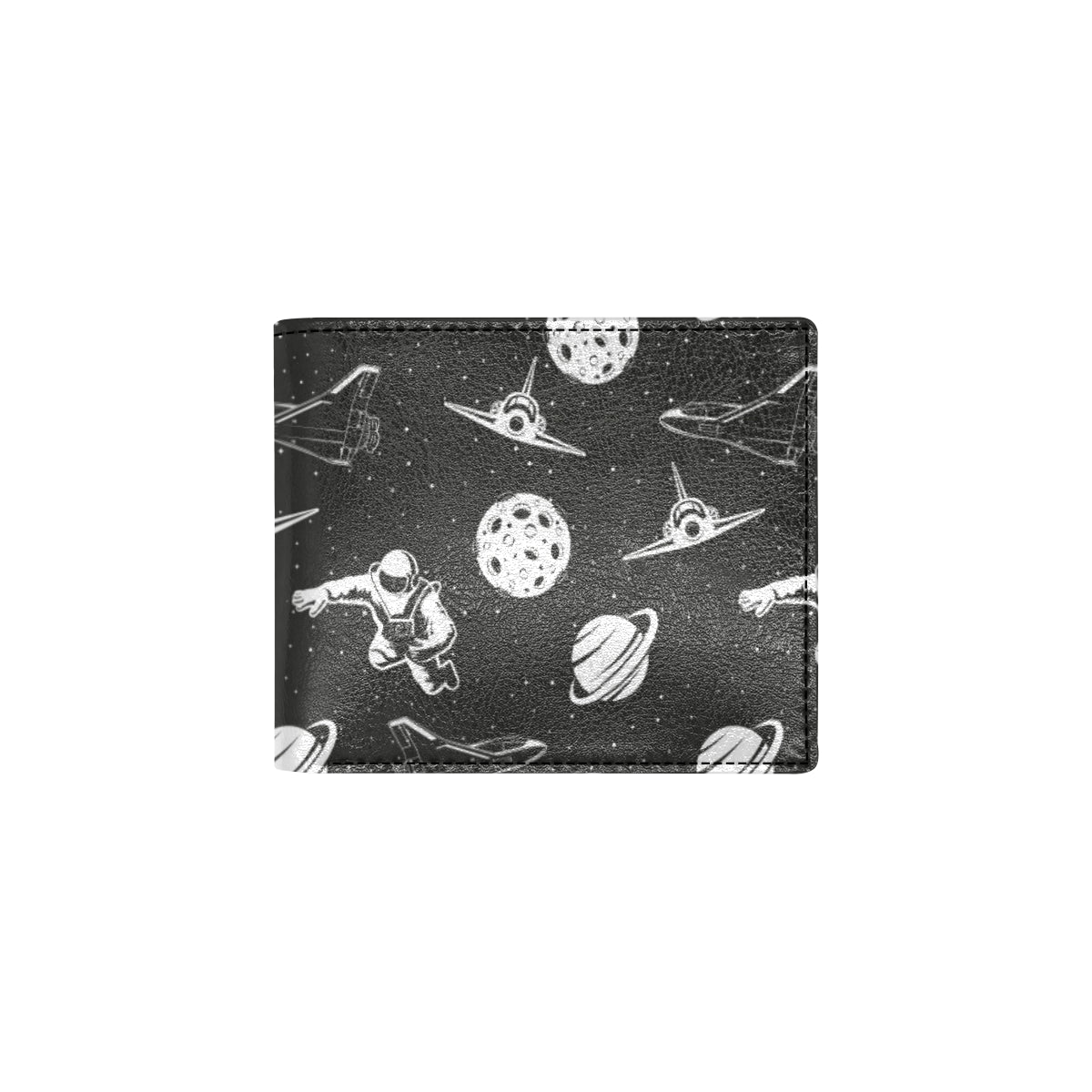 Space Astronauts Print Men's ID Card Wallet