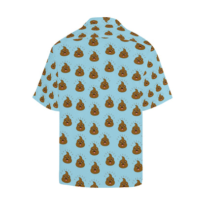 Poop Emoji Pattern Print Design A03 Men's Hawaiian Shirt