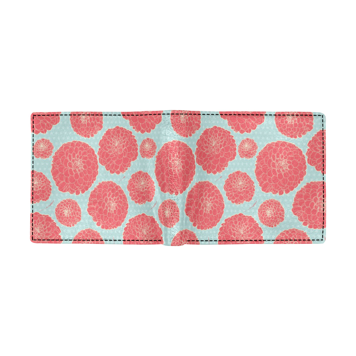 Marigold Pattern Print Design MR03 Men's ID Card Wallet