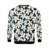 Plumeria Pattern Print Design PM026 Men Long Sleeve Sweatshirt