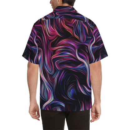 Liquid Pattern Print Design 01 Men's Hawaiian Shirt