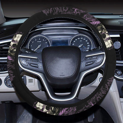 Unicorn Skull head Steering Wheel Cover with Elastic Edge