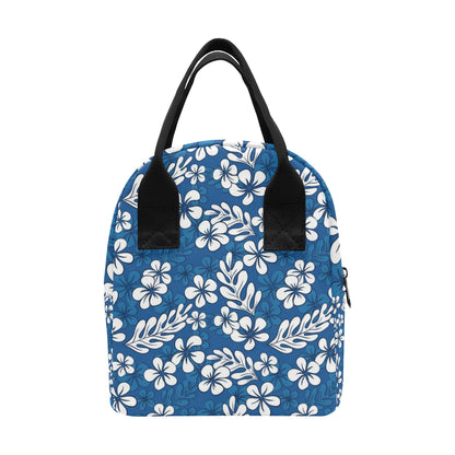 Plumeria Pattern Print Design PM015 Insulated Lunch Bag