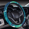 Brightness Tropical Palm Leaves Steering Wheel Cover with Elastic Edge