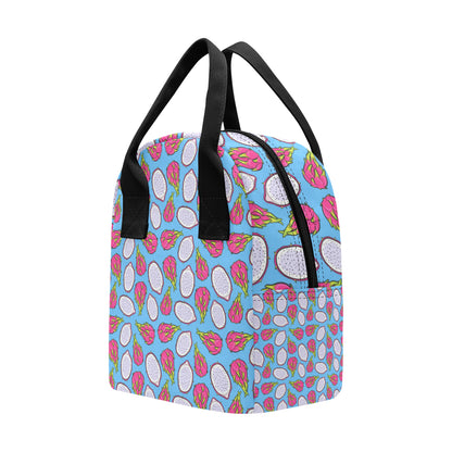 Dragonfruit Pattern Print Design DF04 Insulated Lunch Bag