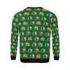 Camper Camping Christmas Themed Print Men Long Sleeve Sweatshirt