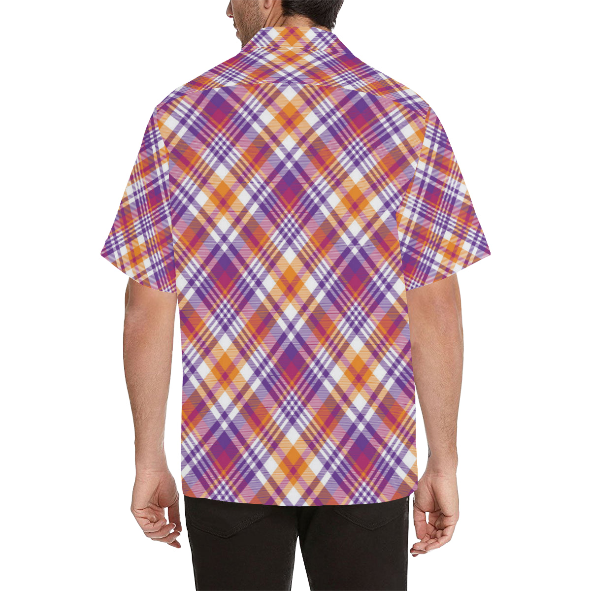 Madras Pattern Print Design 02 Men's Hawaiian Shirt