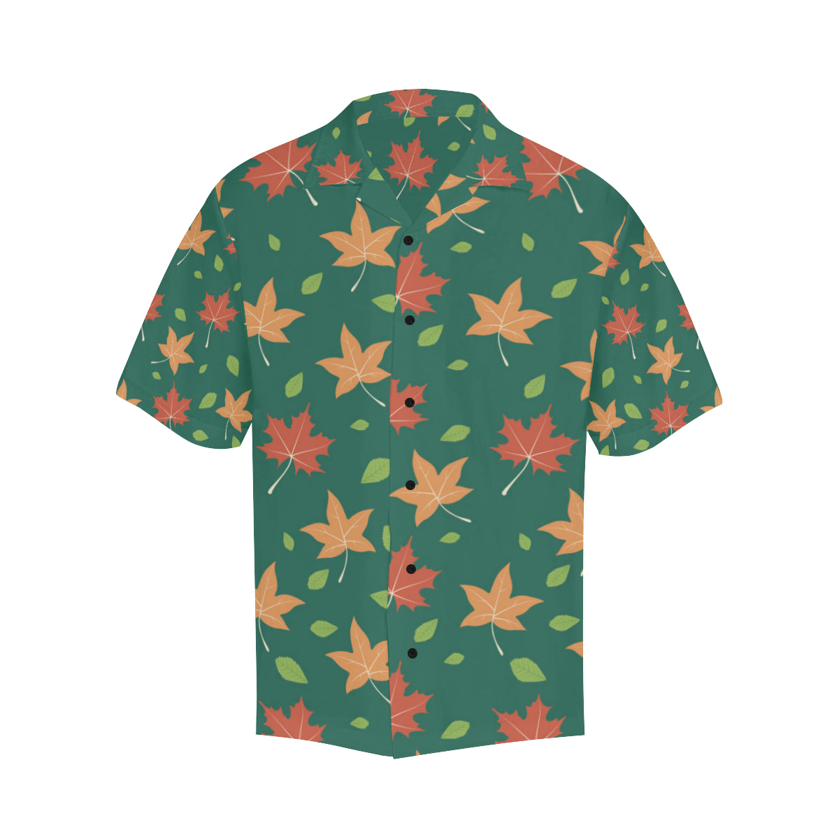 Maple Leaf Pattern Print Design 04 Men's Hawaiian Shirt