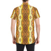 Native Pattern Print Design A09 Men's Short Sleeve Button Up Shirt