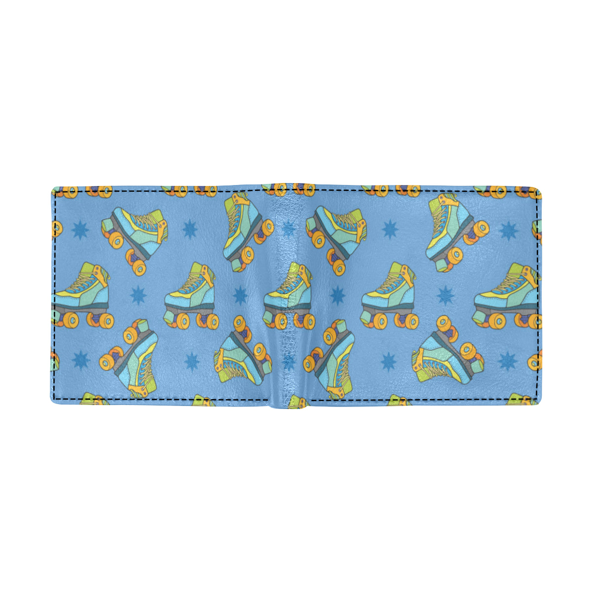 Roller skate Pattern Print Design A04 Men's ID Card Wallet