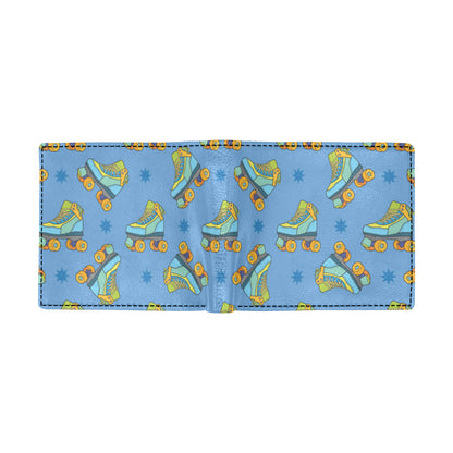Roller skate Pattern Print Design A04 Men's ID Card Wallet
