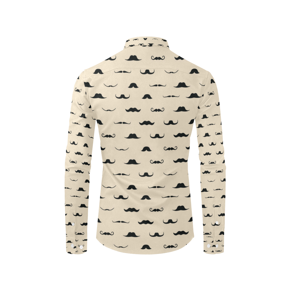 Mustache Pattern Print Design A03 Men's Long Sleeve Shirt
