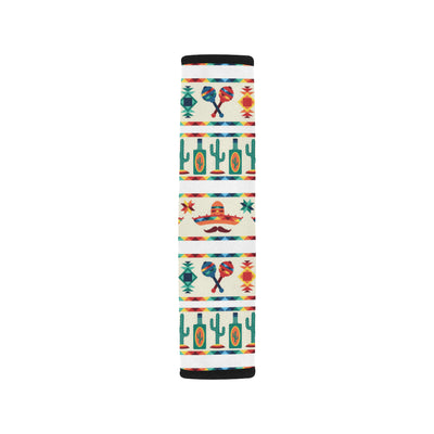 Maracas Mexican Pattern Print Design 01 Car Seat Belt Cover