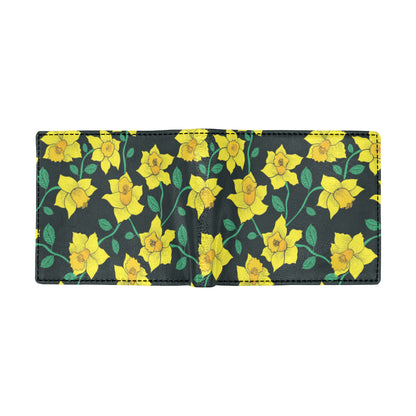 Daffodils Pattern Print Design DF03 Men's ID Card Wallet