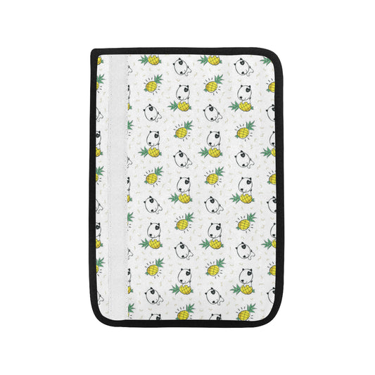 Bull Terriers Pattern Print Design 05 Car Seat Belt Cover