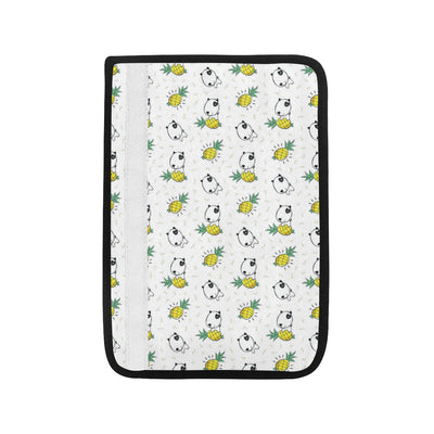 Bull Terriers Pattern Print Design 05 Car Seat Belt Cover