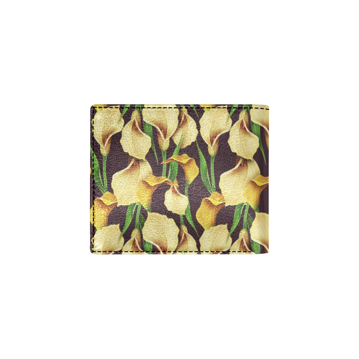 Lily Pattern Print Design LY013 Men's ID Card Wallet