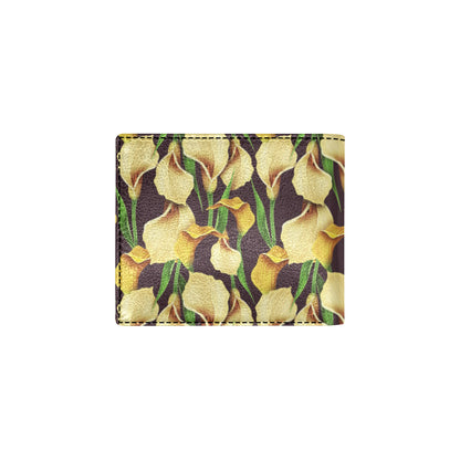 Lily Pattern Print Design LY013 Men's ID Card Wallet