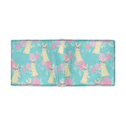 Rabbit Pattern Print Design RB05 Men's ID Card Wallet