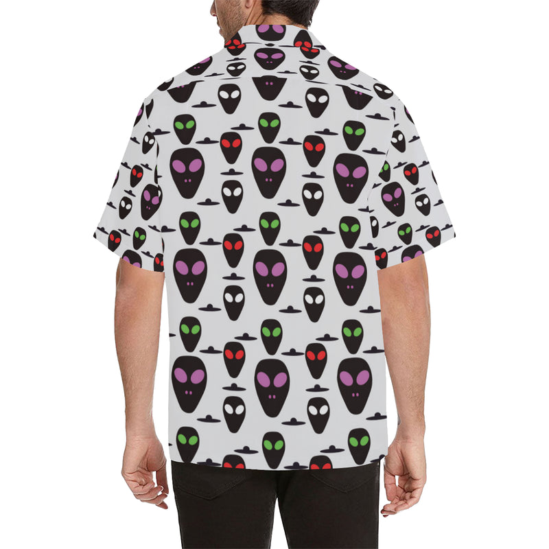 Alien Pattern Print Design 06 Men's Hawaiian Shirt
