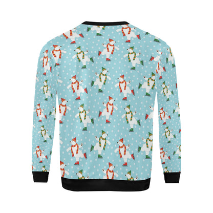 Polar Bear Pattern Print Design PB07 Men Long Sleeve Sweatshirt