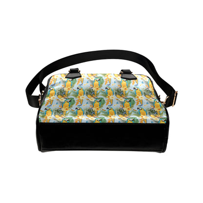 Parrot Pattern Print Design A04 Shoulder Handbag