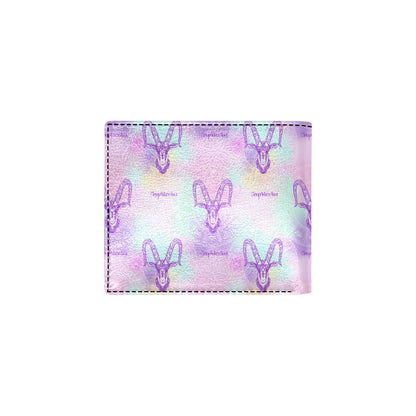 Capricorn Zodiac Pattern Print Design 02 Men's ID Card Wallet