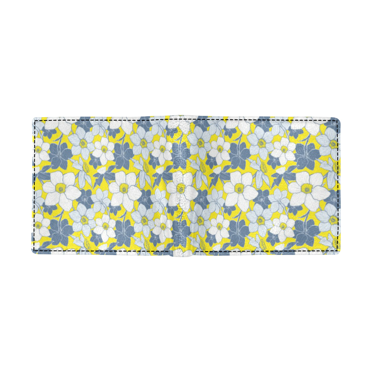 Daffodils Pattern Print Design 01 Men's ID Card Wallet